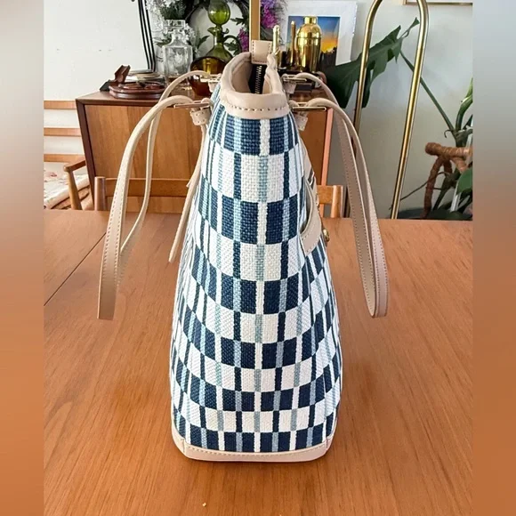 Spartina 449 Linen & Leather Tote – Brand New Coastal Carryall - Picture 5 of 11